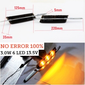 X2 FRECCE Laterali FULL LED per BMW X3 E83 | 100% CANBUS Plug & Play Lente Nera con Stringa Cromata