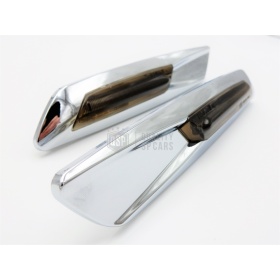 2 Intemitentes para BMW X1 E84 | CANBUS Cromado + Lente Negra