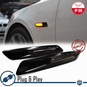 2 Intemitentes LED para BMW X3 E83 | CANBUS Estructura Negra + Lente Negra