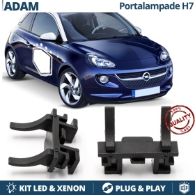 2X Adaptatores Soporte Bombilla para Opel Adam Luces de Cruce para Montaje Kit Led H7