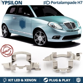 2X Adaptatores Soporte Bombilla para Lancia Ypsilon (03-13) para Montaje KIT LED H7