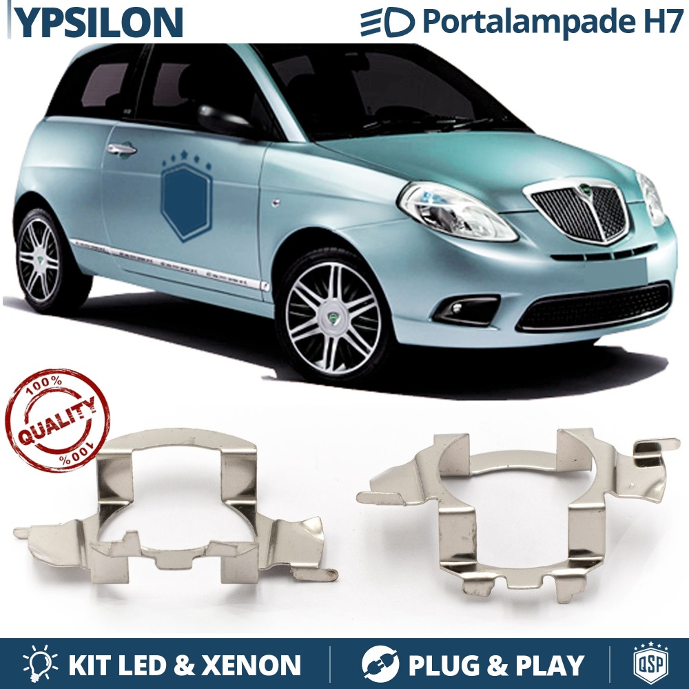 2X Adaptatores Soporte Bombilla para Lancia Ypsilon (03-13) para Montaje KIT LED H7 2X Adaptatores Soporte Bombilla para Lancia Ypsilon (03-13) para Montaje KIT LED H7