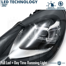 2 FAROS DELANTEROS LED Para Porsche Cayenne 2 (92A) 10-14 APROBADO | Transformación de Faros de Nuevo Modelo