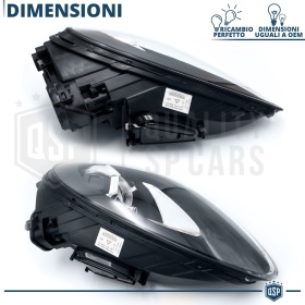 2 FAROS DELANTEROS LED Para Porsche Cayenne 2 (92A) 10-14 APROBADO | Transformación de Faros de Nuevo Modelo