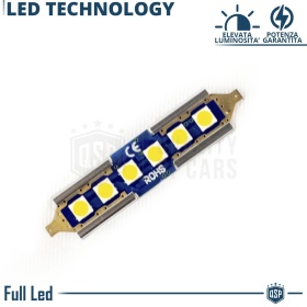2X Bombillas LED Festoon 39MM C5W | 6500K Blanco Frío Canbus SIN ERROR Plug & Play