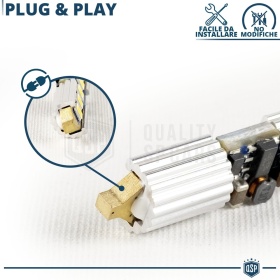1X Bombilla LED FESTOON 42mm C5W | 9 LED 6500K Blanco Frío Canbus SIN ERROR Plug & Play