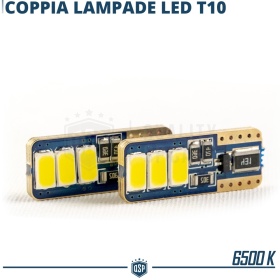 X2 Bombillas LED T10 W5W CANbus NO Error | Luz Blanca 6500K | Plug & Play