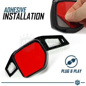 2 Levas de Volante para AUDI A6 (C6) 04-12 | Levas de Cambio en Acero Negro