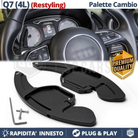 2 Levas de Volante para AUDI Q7 (4L) 10-15 | Levas de Cambio en Aluminio Negro