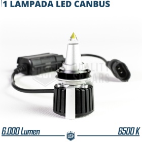 1 Ampoule LED H11 à Quartz 360° CANBUS | Lumière Blanche Puissant 6500K 55W