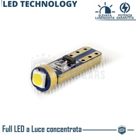 X1 Bombilla LED T5 CANbus NO Error Profesional | Luz Blanca Potente 6500K | Plug & Play