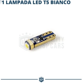 X1 Bombilla LED T5 CANbus NO Error Profesional | Luz Blanca Potente 6500K | Plug & Play