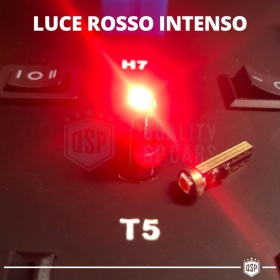 X1 Bombilla LED T5 CANbus NO Error Profesional | Luz Rojo Potente | Plug & Play