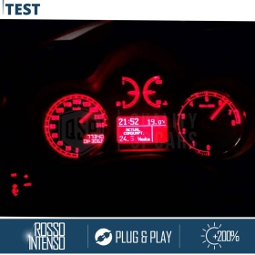 10 Lampadine LED T5 Rosse per Cruscotto | Cambio Colore Luci Quadro Strumenti | NO Error, Plug & Play