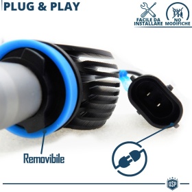 Kit LED H8 CANbus Profesional | Bombillas Led Luz Blanco Frío 6500K 8000LM