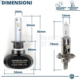 Kit LED H1 CANbus Profesional | Bombillas Led Luz Blanco Frío 6500K 8000LM