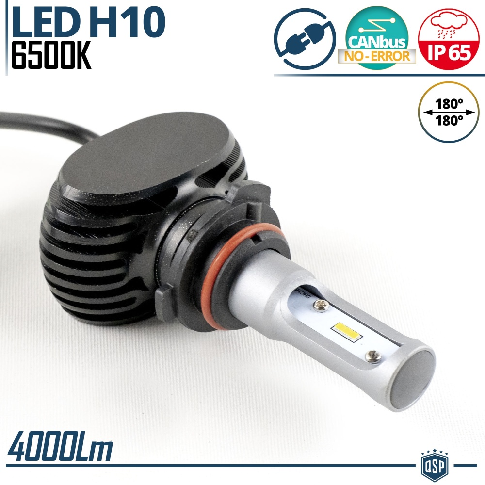 1x Bombilla LED H10 CANbus | Conversión Faros Led Luz Blanca 6500K 4000LM