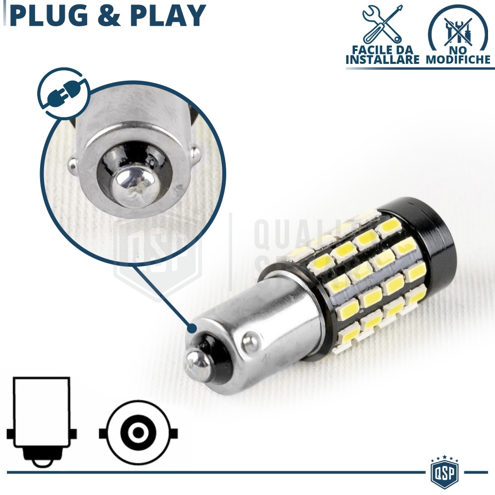 1x Bombilla LED BA9S T4W Canbus | Luz 360° Blanco Frío 6500K | Plug & Play