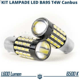 2x Bombillas LED BA9S T4W Canbus | Luces de Posición Blanco Frío 6500K | Plug & Play