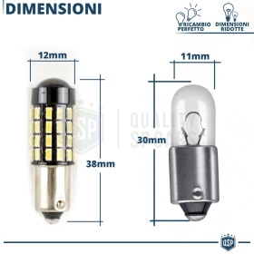 2x Bombillas LED BA9S T4W Canbus | Luces de Posición Blanco Frío 6500K | Plug & Play