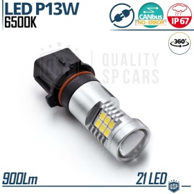 1x Bombilla LED P13W - PSX26W CANbus con Lente | 360° Blanco Frío 6500K | Plug & Play