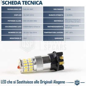 2x Bombillas LED PW24W Canbus | DRL Luces de Marcha Diurna 360° | Blanco Frío 6500K | Plug & Play