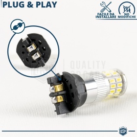 2x Bombillas LED PW24W Canbus | DRL Luces de Marcha Diurna 360° | Blanco Frío 6500K | Plug & Play