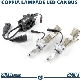 Kit Full LED HB4 CANbus Professionale | Conversione da Alogena HB4 a LED | 6500K Luce Bianca 8000LM