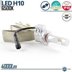 1 Bombilla LED H10 CANbus Profesional | Conversión de Halógena H10 a LED | 6500K Blanco Frío 4000LM
