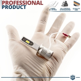 1 Full LED H3 Bulb | Powerful White Ice 6500K 4000LM | CANbus Error FREE, Plug & Play