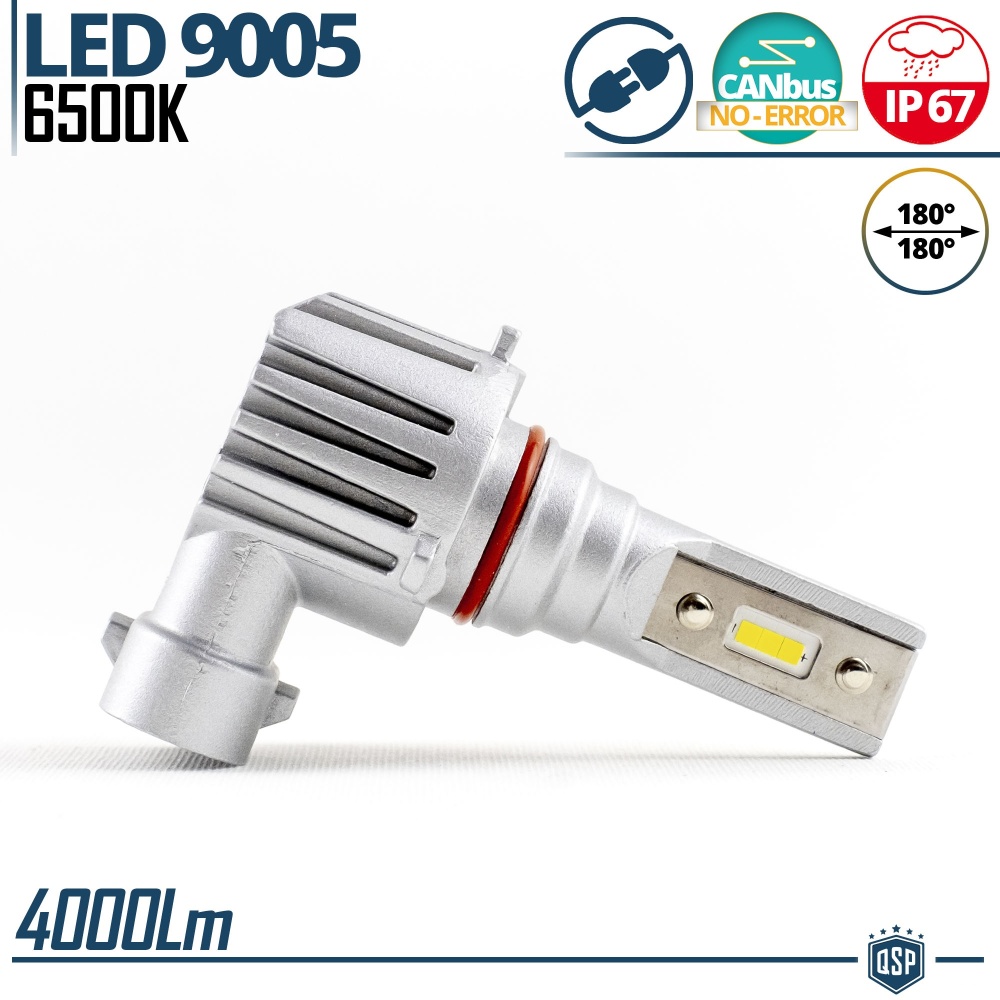 1 9005 LED Birne | Weisser Eis 6500K 4000LM Leistungsfähiger | CANbus Kein Fehler, Plug & Play 1 9005 LED Birne | Weisser Eis 6500K 4000LM Leistungsfähiger | CANbus Kein Fehler, Plug & Play