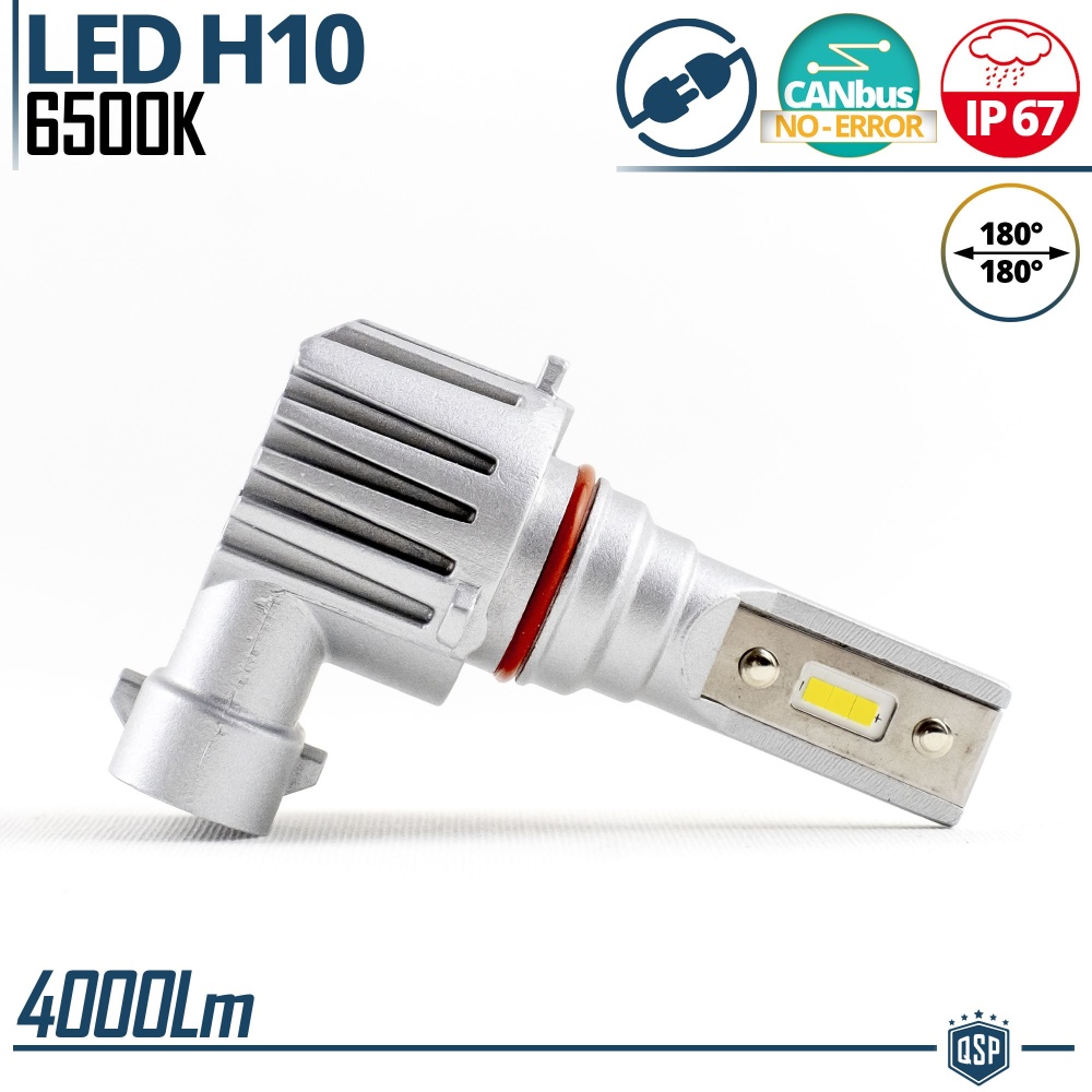 1 Full LED H10 Bulb | Powerful White Ice 6500K 4000LM | CANbus Error FREE, Plug & Play 1 Full LED H10 Bulb | Powerful White Ice 6500K 4000LM | CANbus Error FREE, Plug & Play