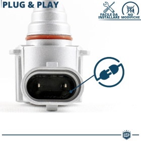 Kit LED H10 Luces de Niebla | Blanco Frío 6500K Potente 8000LM | CANbus Sin Error, Plug & Play