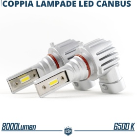 Kit LED HB3 Luces de Niebla | Blanco Frío 6500K Potente 8000LM | CANbus Sin Error, Plug & Play