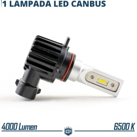 1x Bombilla LED HIR2 | Blanco Frío 6500K Potente 4000LM | CANbus Sin Error, Plug & Play