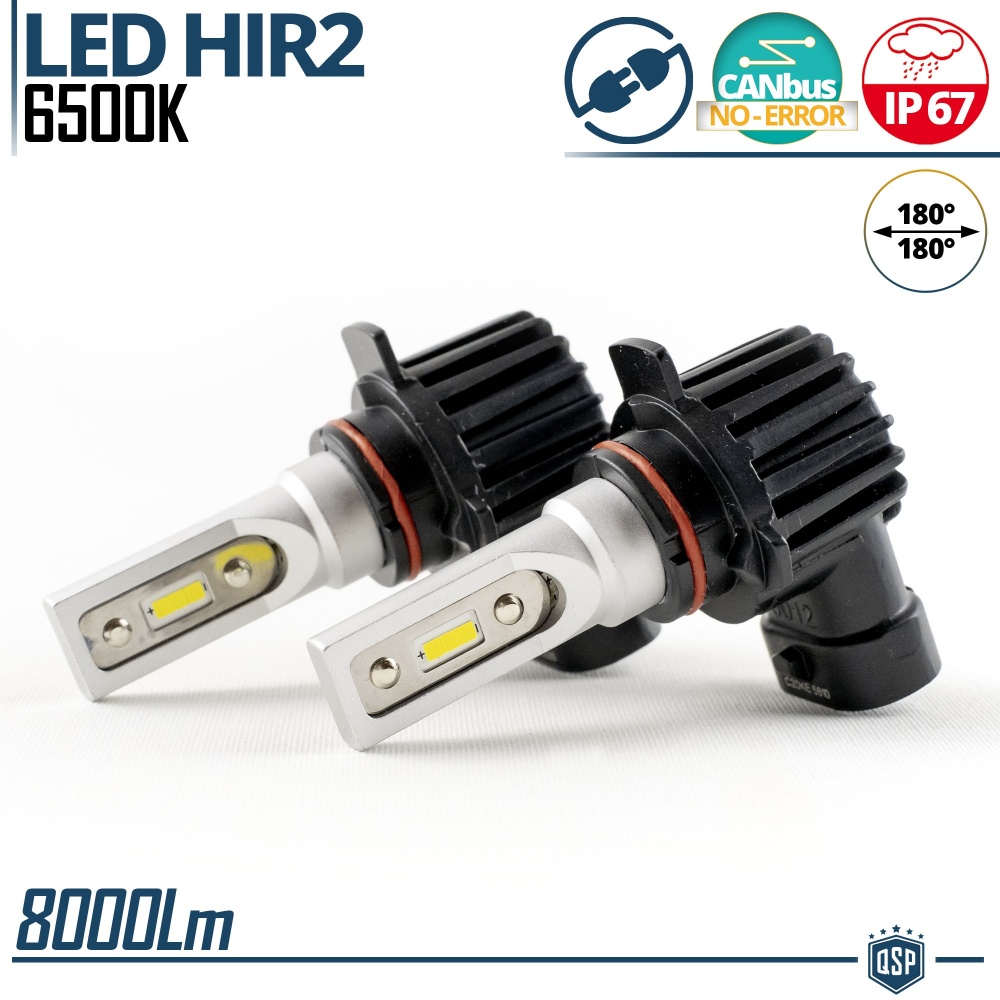 Kit LED HIR2 Luces de Niebla | Blanco Frío 6500K Potente 8000LM | CANbus Sin Error, Plug & Play Kit LED HIR2 Luces de Niebla | Blanco Frío 6500K Potente 8000LM | CANbus Sin Error, Plug & Play
