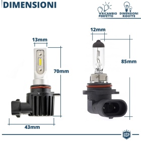 Kit LED HIR2 Luces de Niebla | Blanco Frío 6500K Potente 8000LM | CANbus Sin Error, Plug & Play