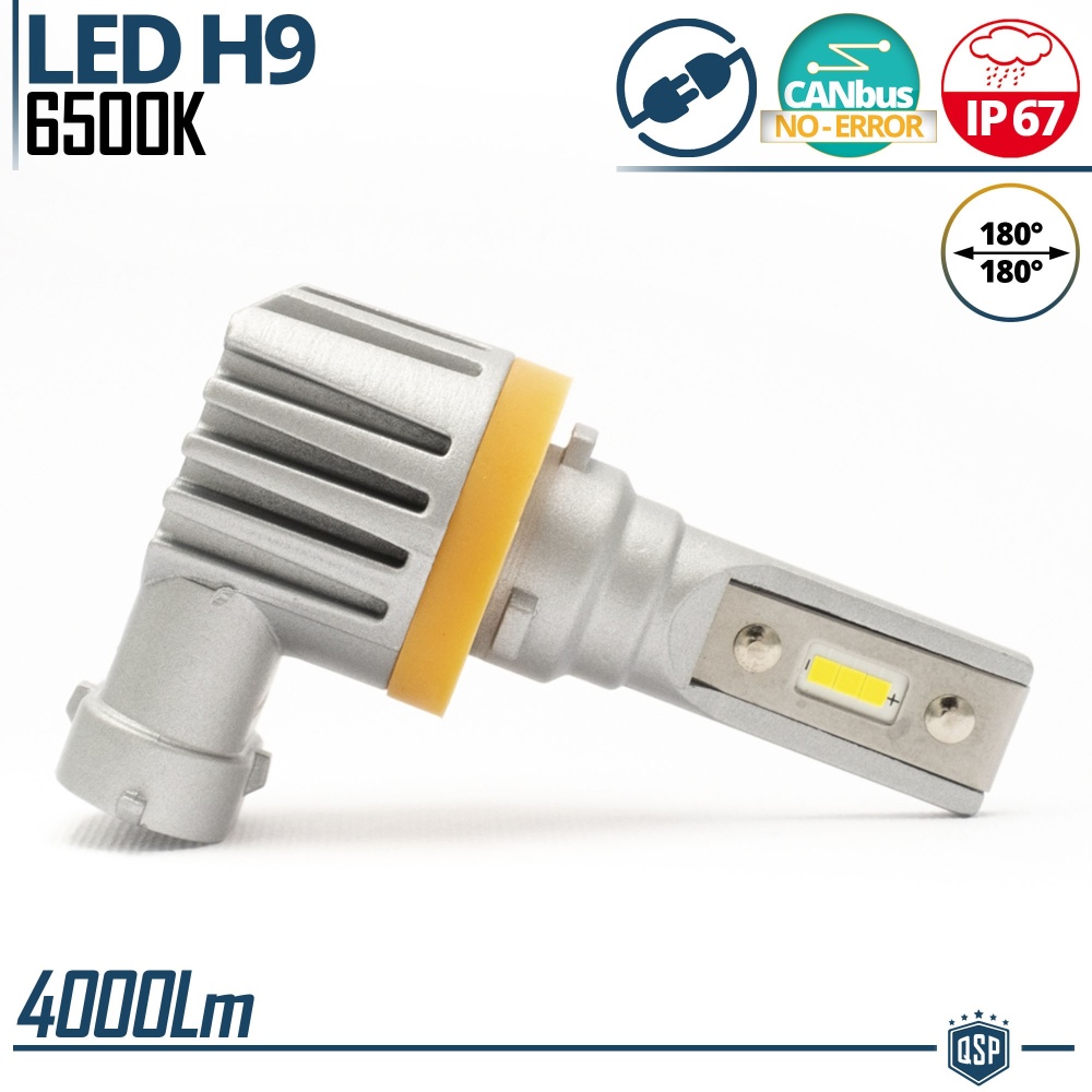 1x Bombilla LED H9 | Blanco Frío 6500K Potente 4000LM | CANbus Sin Error, Plug & Play 1x Bombilla LED H9 | Blanco Frío 6500K Potente 4000LM | CANbus Sin Error, Plug & Play