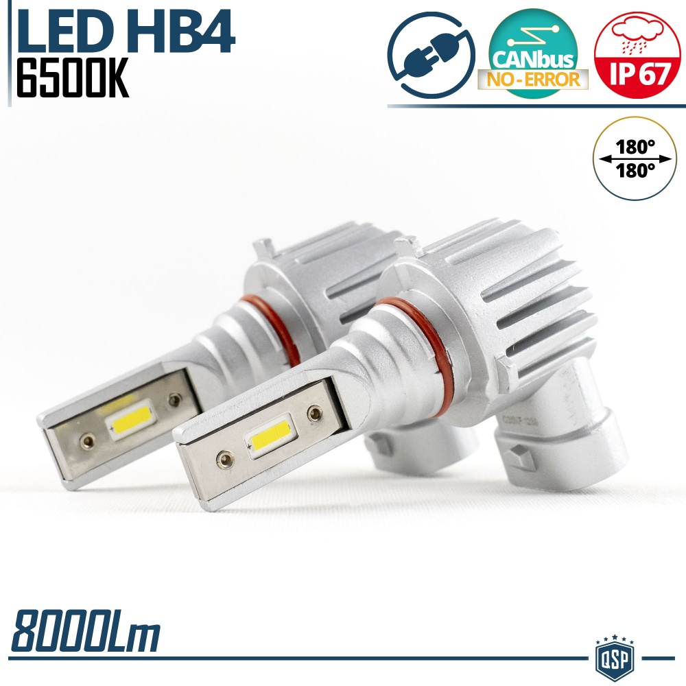 LED HB4 Kit Fog Lights | Powerful White Ice 6500K 8000LM | CANbus Error FREE, Plug & Play LED HB4 Kit Fog Lights | Powerful White Ice 6500K 8000LM | CANbus Error FREE, Plug & Play