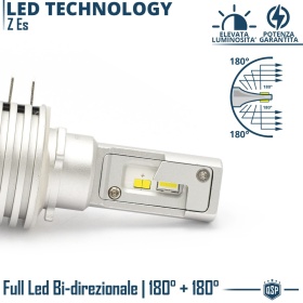 1x Bombilla LED H15 | Blanco Frío 6500K Potente 4000LM | CANbus Sin Error, Plug & Play