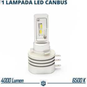 1x Bombilla LED H15 | Blanco Frío 6500K Potente 4000LM | CANbus Sin Error, Plug & Play