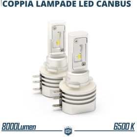 Kit LED H15 Plug & Play | Conversión LED LUCES DIURNAS SRL + CARRETERA |  6500K Blanco Frío 8000LM | CANbus
