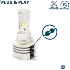 Kit LED H15 Plug & Play | Conversión LED LUCES DIURNAS SRL + CARRETERA |  6500K Blanco Frío 8000LM | CANbus