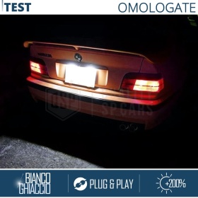 2 Plafones LED Matrícula para BMW Serie 3 (E36) 90-00 | Canbus, Plug & Play | 18 LED 6.500K Blanco Frío