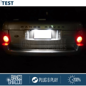 2 Plafones LED Matrícula para LAND ROVER Discovery, Freelander, Range Rover Sport | Canbus, Plug & Play | 3 LED 6.500K Blanco Frío