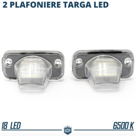 2 Plafones LED Matrícula para VW Transporter (T4) 1990-2003 | Canbus, Plug & Play | 18 LED 6.500K Blanco Frío