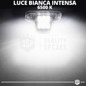 2 Plafones LED Matrícula para VW Transporter (T4) 1990-2003 | Canbus, Plug & Play | 18 LED 6.500K Blanco Frío