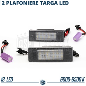 2 Plafones LED Matrícula para MERCEDES Vito (W639), Viano (W639), Sprinter (W906) | Canbus, Plug & Play | 18 LED 6.500K Blanco Frío
