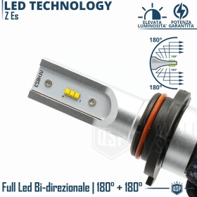 1 Bombilla LED 9006 CANbus Plug & Play | NEW ANILLO AJUSTABLE | Conversión de Halógena 9006 a LED | 6500K Blanco Frío 4000LM