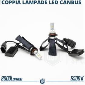 Kit LED 9006 con GRADUACIÓN AJUSTABLE | 6500K 8000LM | CANbus SIN ERROR, Plug & Play